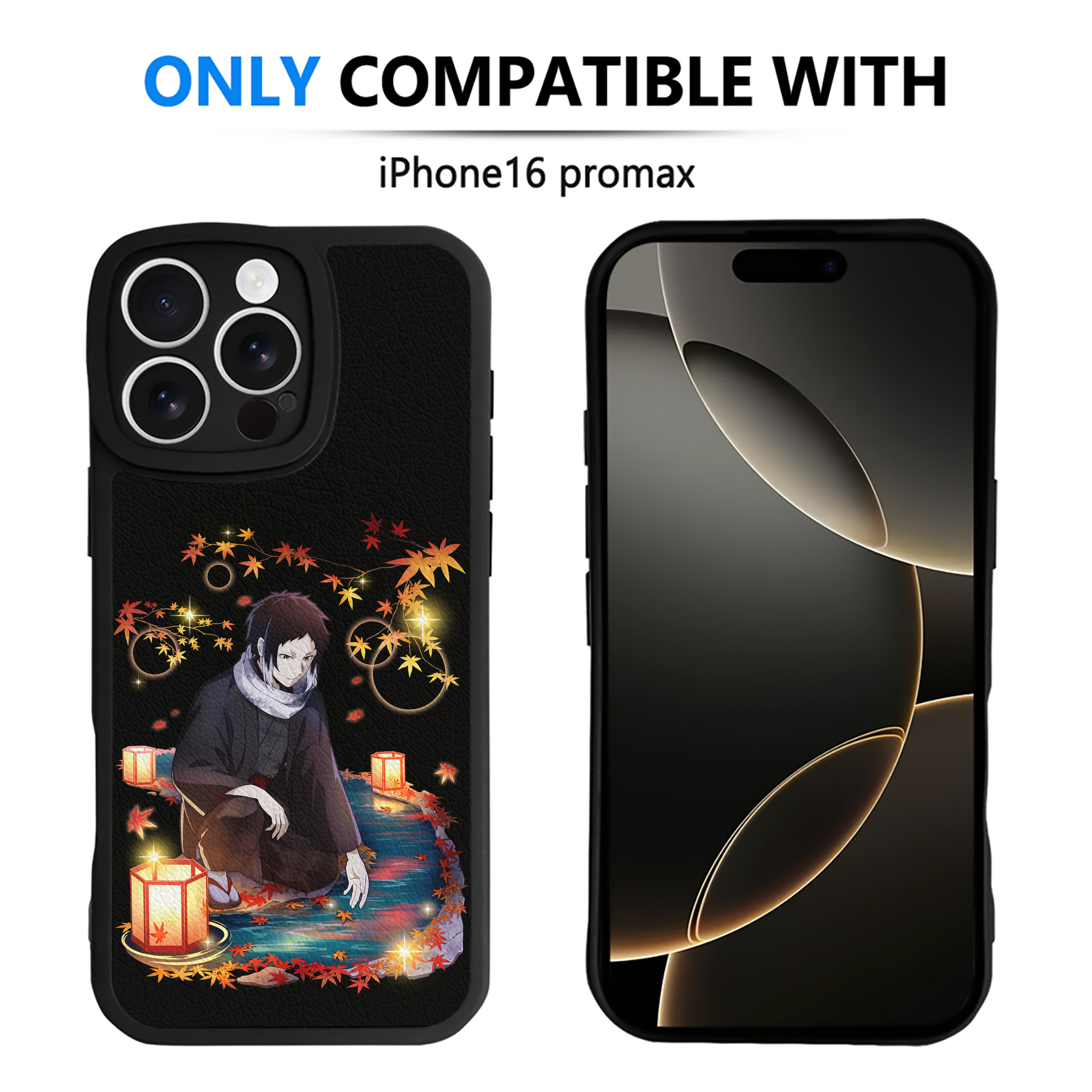 （画像用） 文豪ストレイドッグス Bungo Stray Dogs 【iPhone 16シリーズ対応】シリコンスマホケース（レザー調） 材質：シリコン